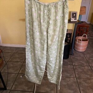 Floral Green Pajama lounge pants